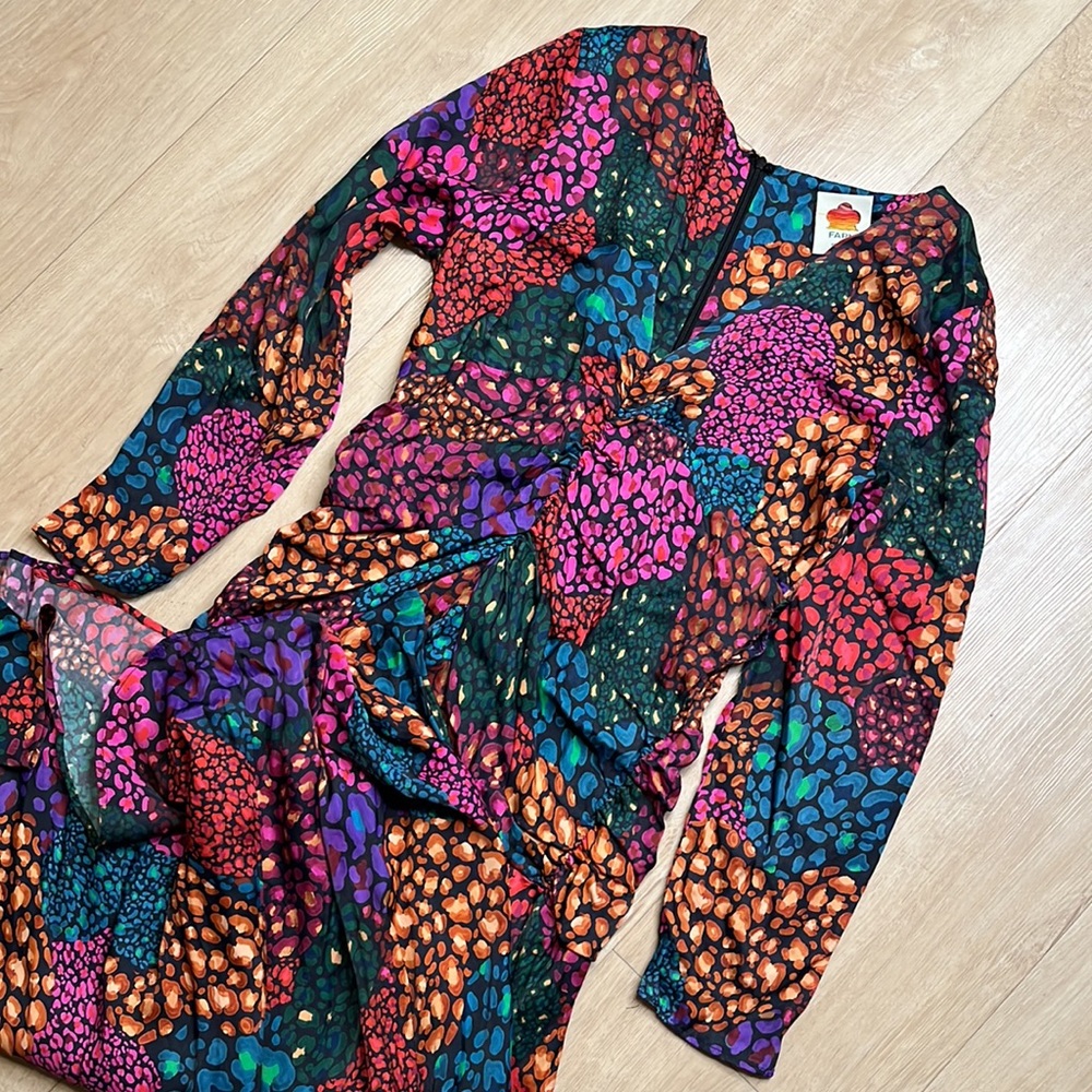 FARM Rio Multicolor Floral Midi Dress - Picture 6 of 9